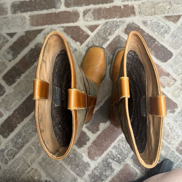 DURANGO World Traveler Women's Wellington Boot Size 6M Pull On Canvas &‎ Leather - Picture 9 of 16